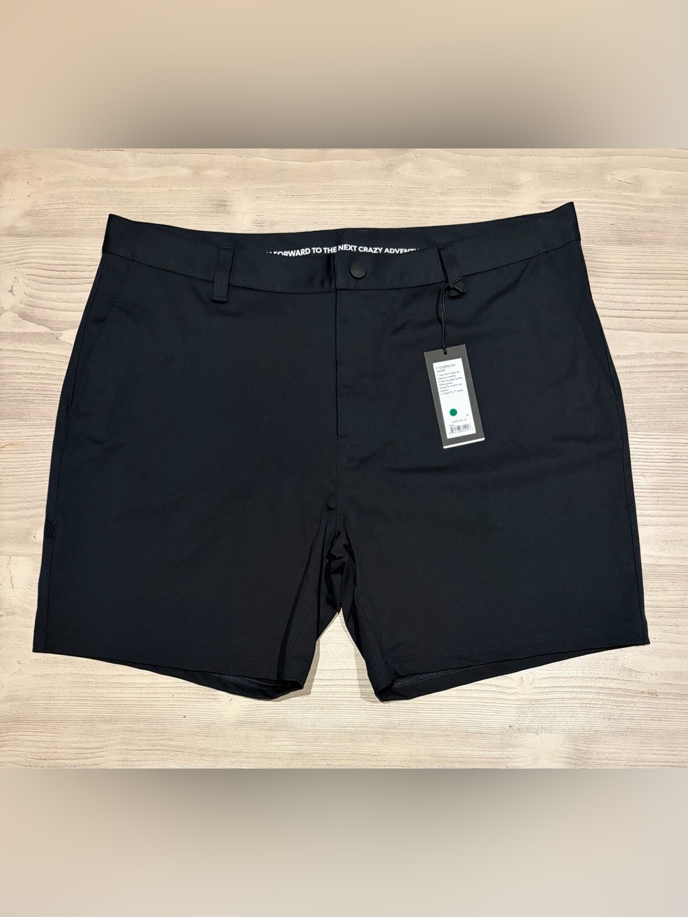 NWT Rhone Men’s 7” Commuter Shorts BLACK 38